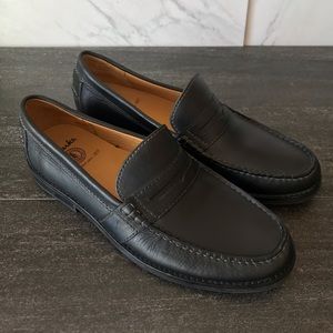 Clarks Leather Men’s Black Penny Loafers